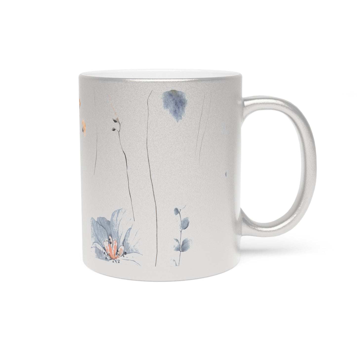 Silver Metallic Mug