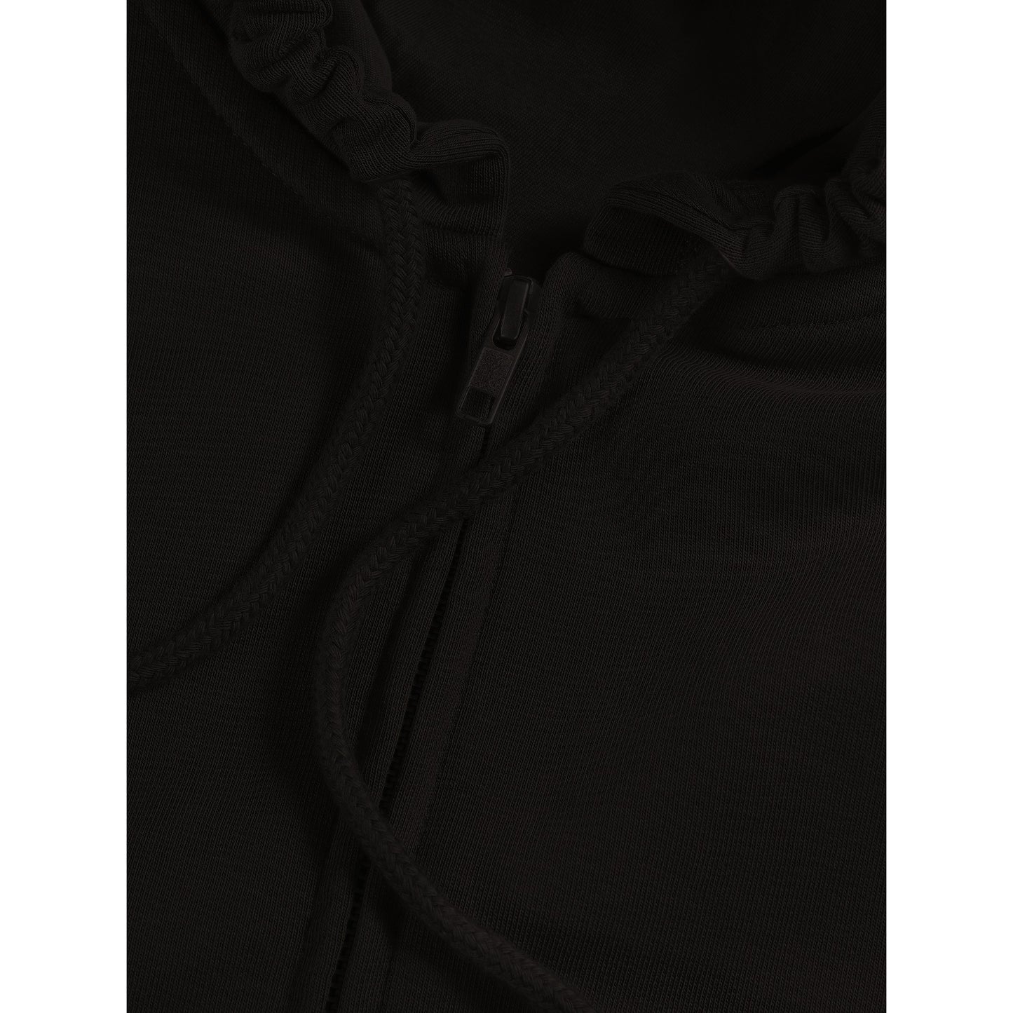 Unisex Zip Black Hoodie