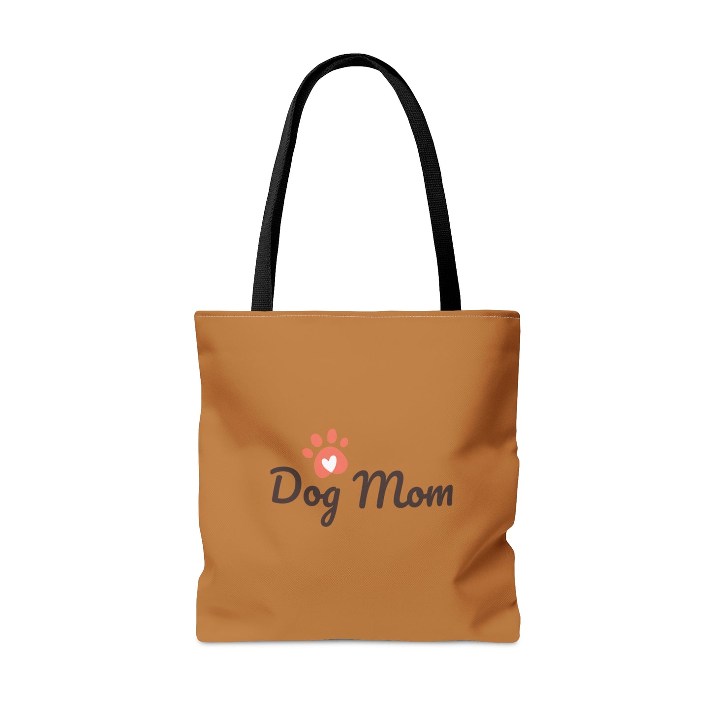 Light Brown Tote Bag 'Stay Positive' & 'Dog Mom'