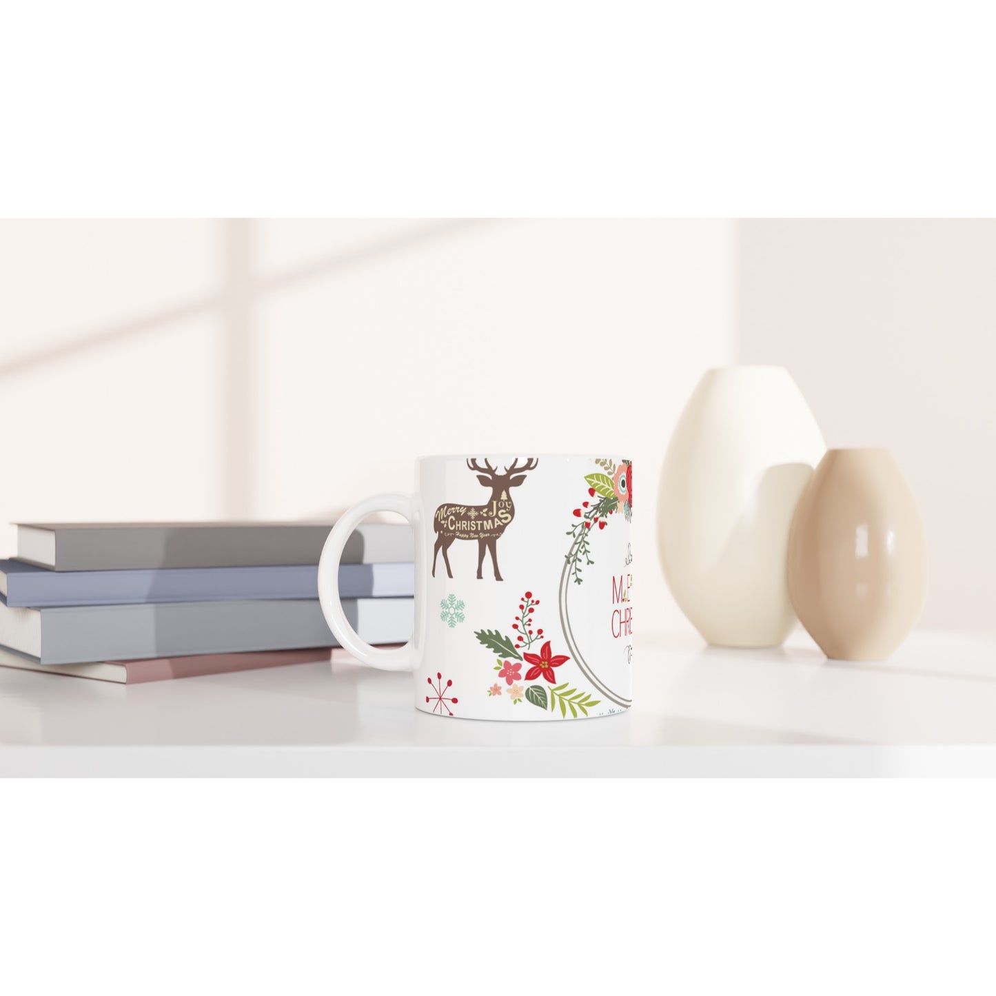 Merry Christmas White Mug, Funny Gift, Anniversary Gift