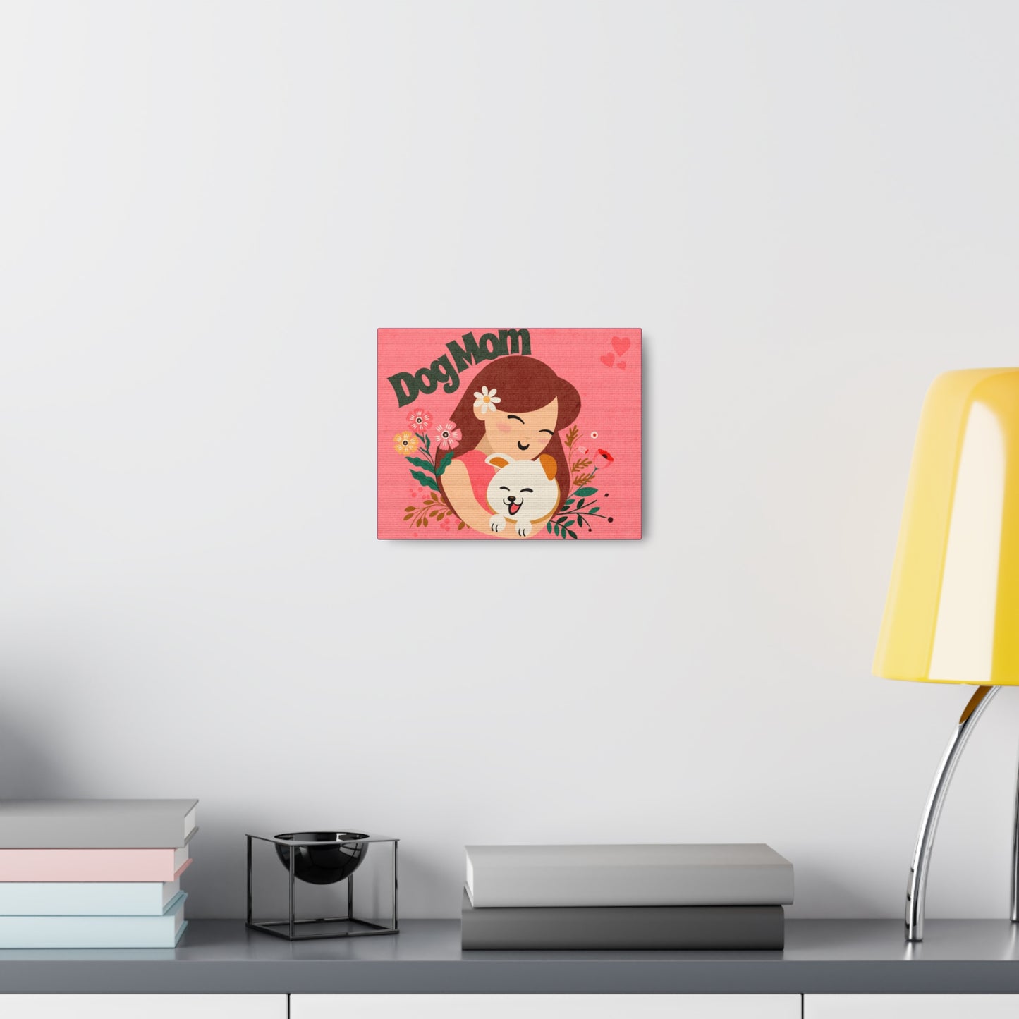 'Dog Mom' Canvas Art Print, Canvas for Wall for Bedroom, Office and Living Room