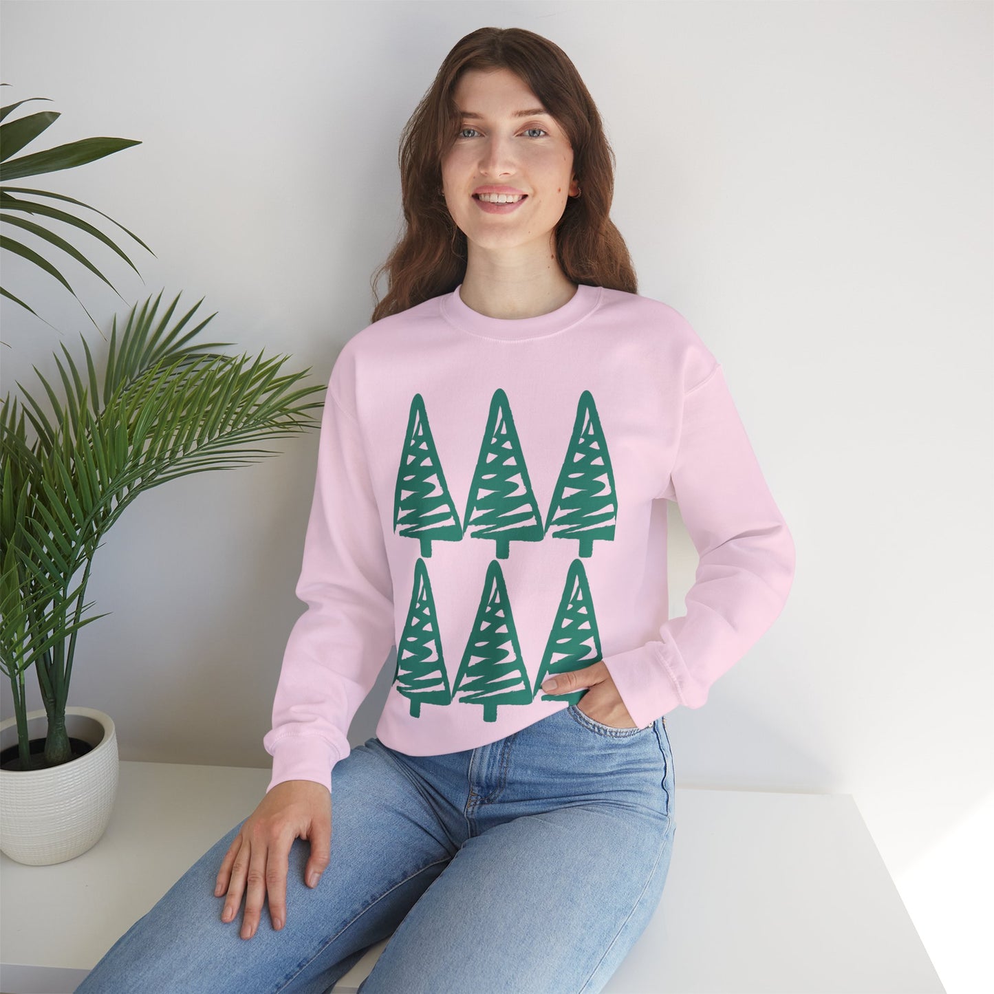 Unisex Christmas Sweatshirts 'Pink, Black, Sand, Sport Grey colors'