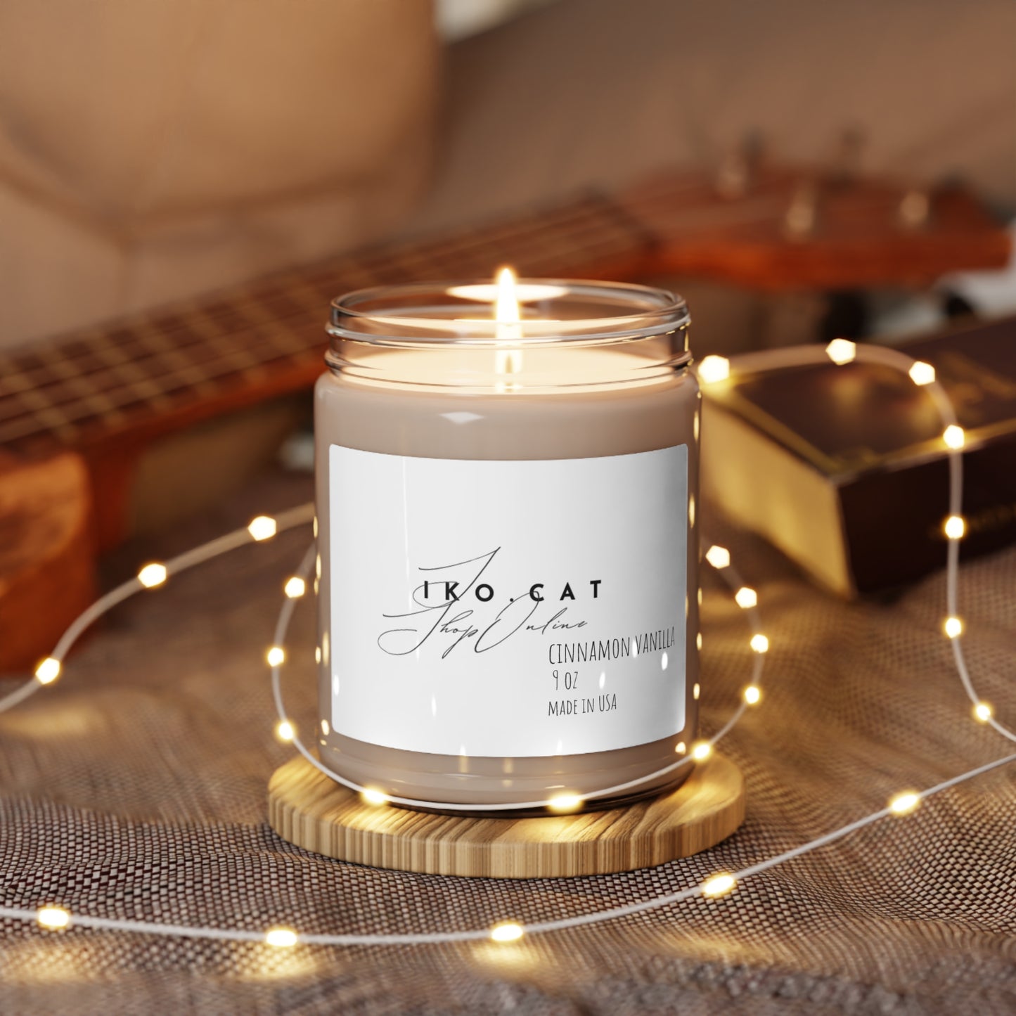 Cinnamon Vanilla Scented Candle