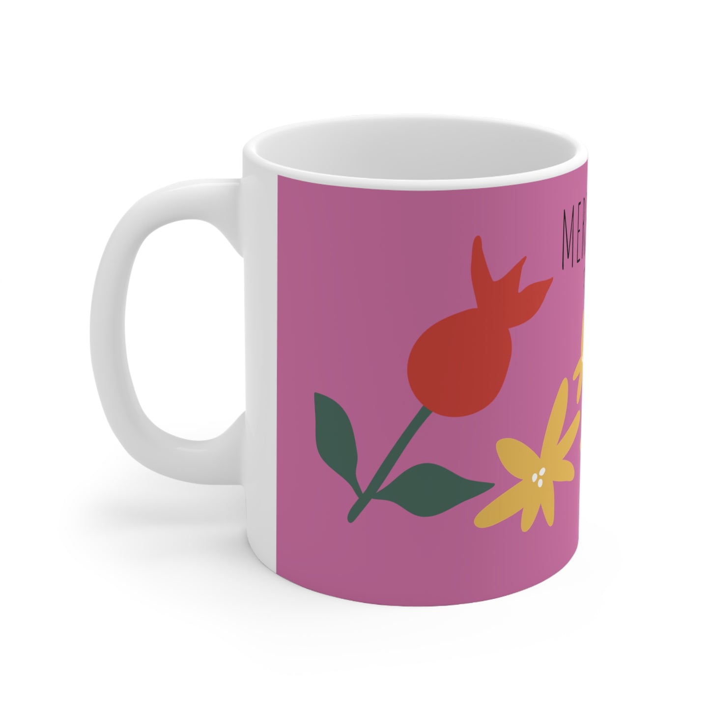 Merry and Bright, Thank You, Mug by iko.cat