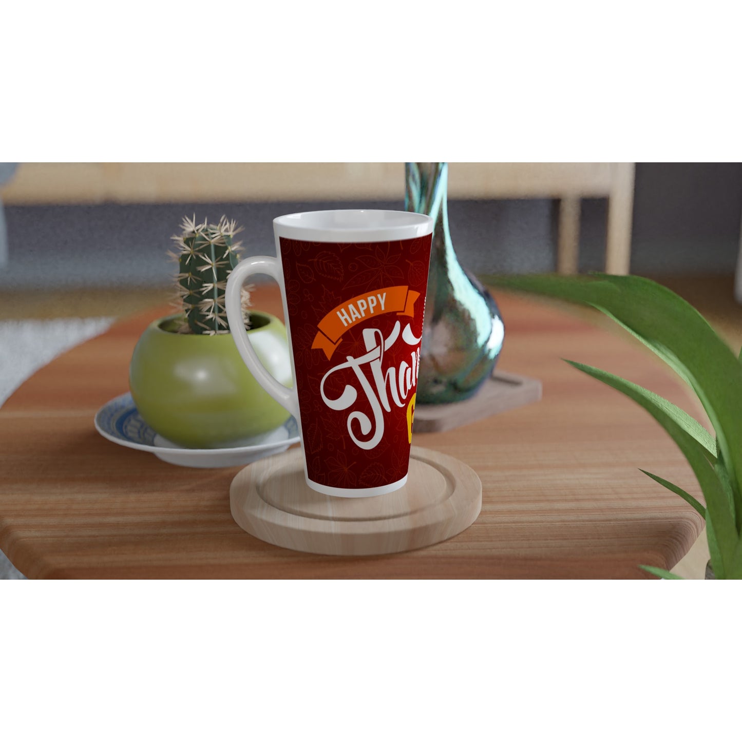 17 oz Happy Thanksgiving Mug, Latte Funny Mug - iko.cat