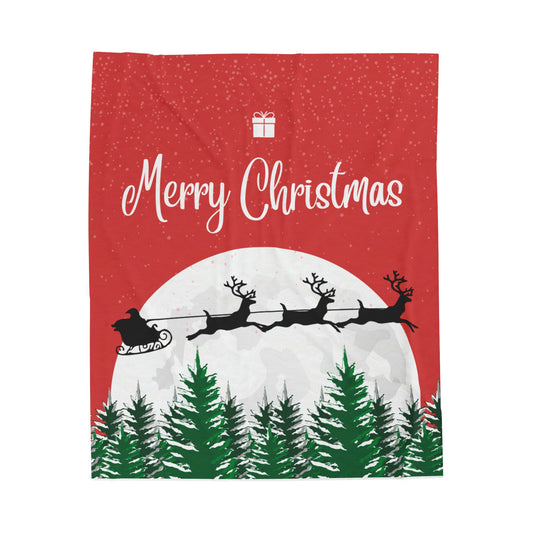 Christmas Velveteen Plush Blanket