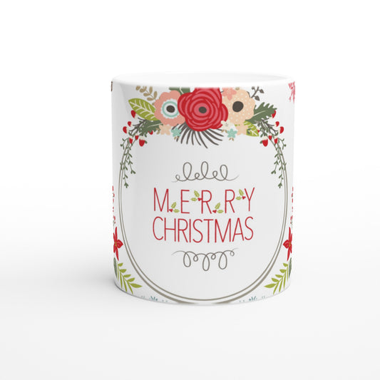 Merry Christmas White Mug, Funny Gift, Anniversary Gift